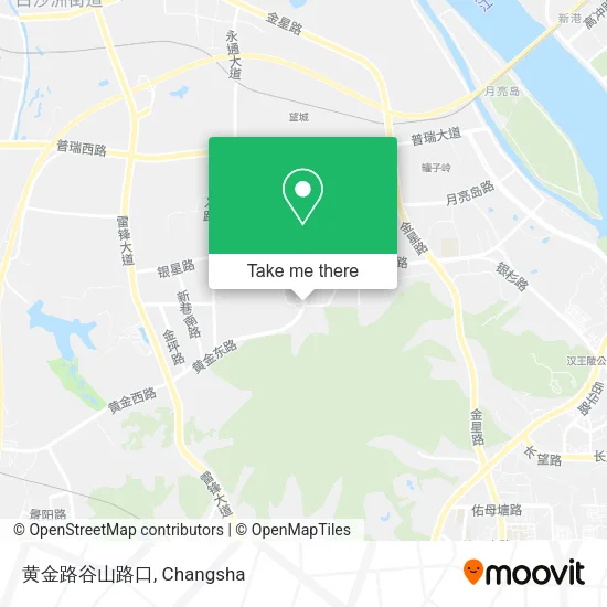 黄金路谷山路口 map