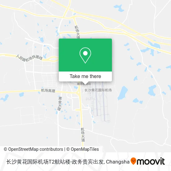 长沙黄花国际机场T2航站楼-政务贵宾出发 map
