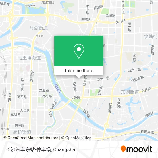 长沙汽车东站-停车场 map