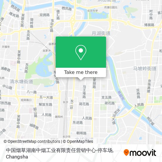 中国烟草湖南中烟工业有限责任营销中心-停车场 map