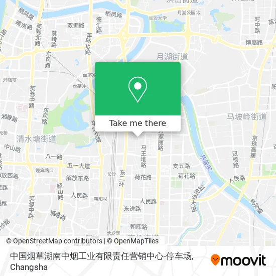 中国烟草湖南中烟工业有限责任营销中心-停车场 map