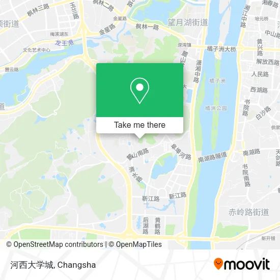 河西大学城 map