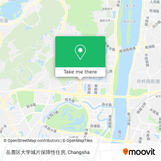 岳麓区大学城片保障性住房 map