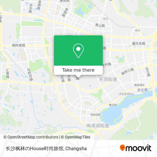 长沙枫林のHouse时尚旅馆 map