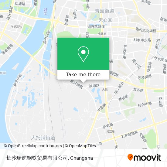 长沙瑞虎钢铁贸易有限公司 map