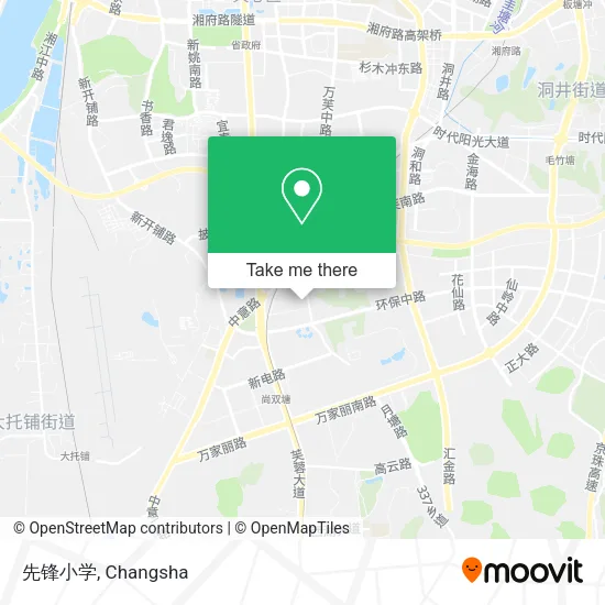 先锋小学 map