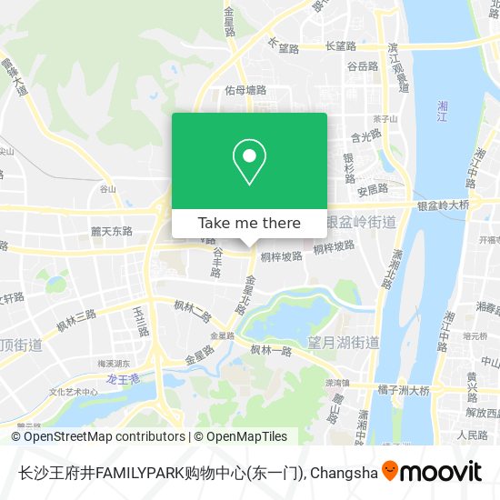 长沙王府井FAMILYPARK购物中心(东一门) map