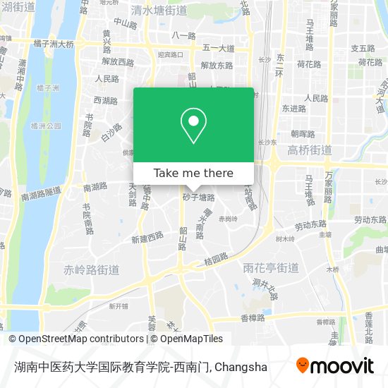 湖南中医药大学国际教育学院-西南门 map