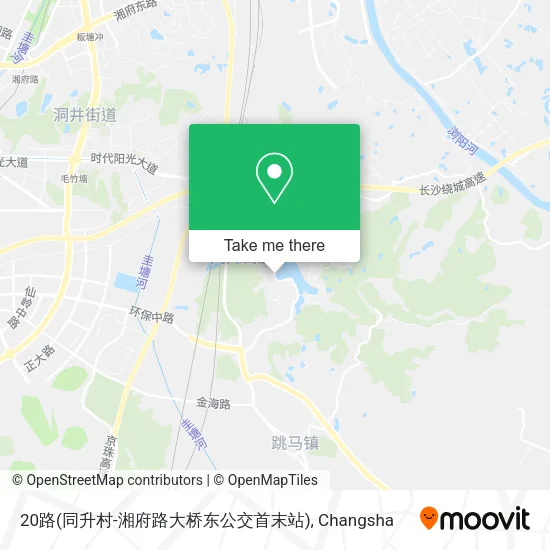 20路(同升村-湘府路大桥东公交首末站) map