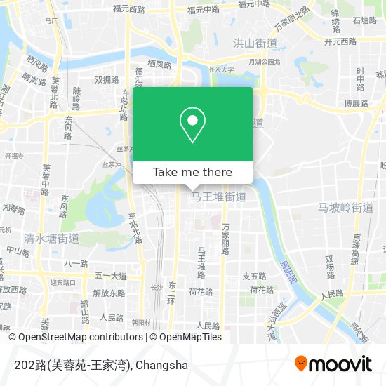 202路(芙蓉苑-王家湾) map