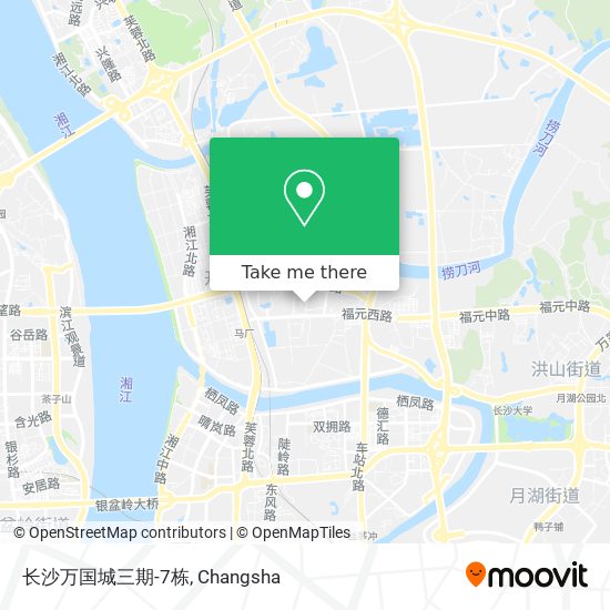 长沙万国城三期-7栋 map