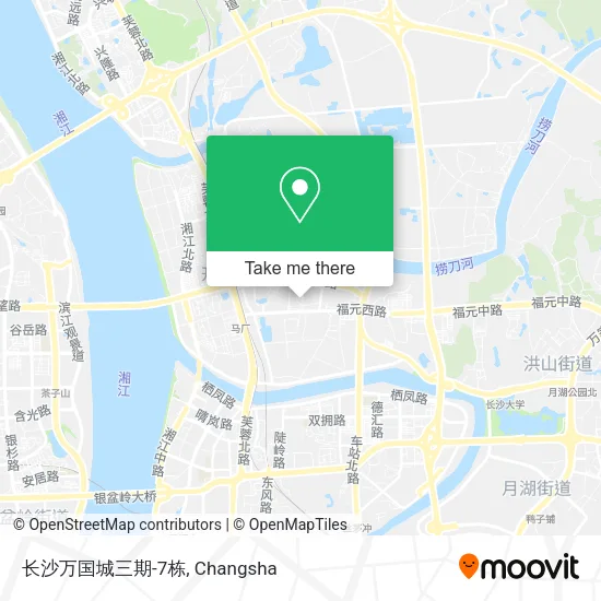 长沙万国城三期-7栋 map