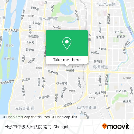 长沙市中级人民法院-南门 map