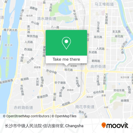 长沙市中级人民法院-信访接待室 map