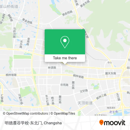 明德麓谷学校-东北门 map