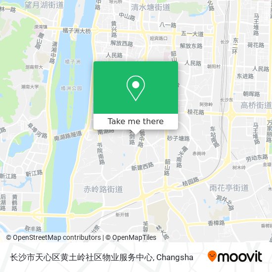 长沙市天心区黄土岭社区物业服务中心 map
