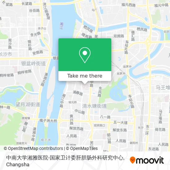 中南大学湘雅医院-国家卫计委肝胆肠外科研究中心 map