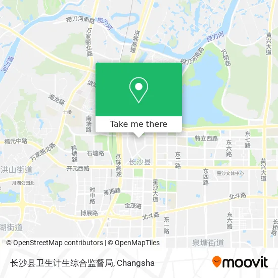 长沙县卫生计生综合监督局 map