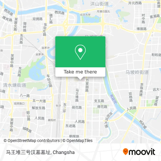 马王堆三号汉墓墓址 map