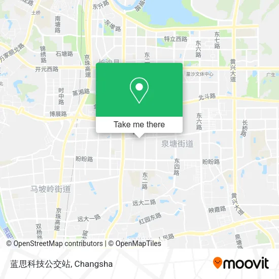 蓝思科技公交站 map