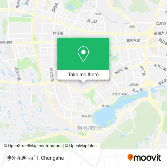 涉外花园-西门 map