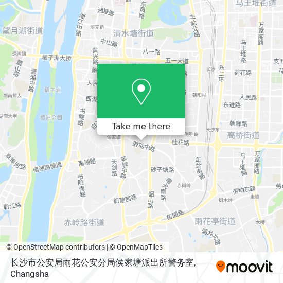 长沙市公安局雨花公安分局侯家塘派出所警务室 map