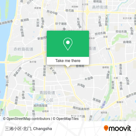 三湘小区-北门 map