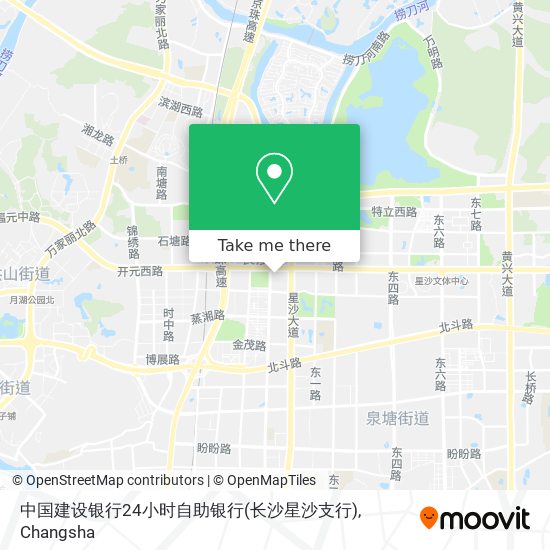 中国建设银行24小时自助银行(长沙星沙支行) map