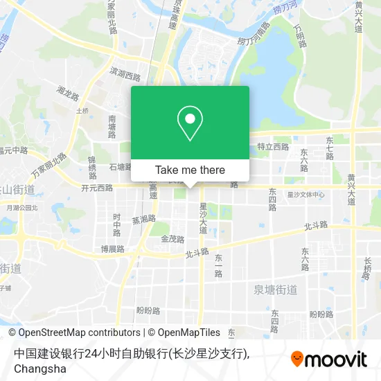 中国建设银行24小时自助银行(长沙星沙支行) map
