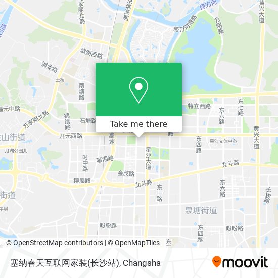 塞纳春天互联网家装(长沙站) map