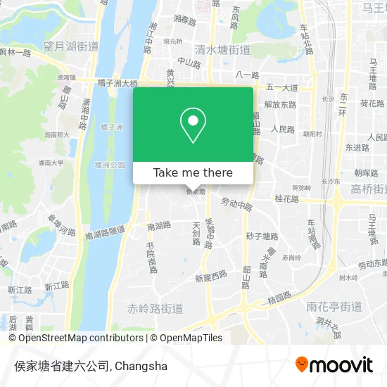 侯家塘省建六公司 map