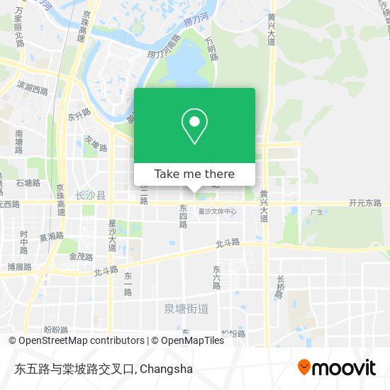 东五路与棠坡路交叉口 map