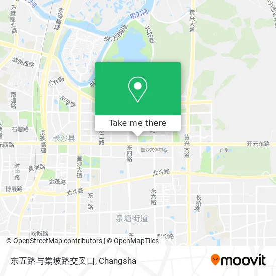 东五路与棠坡路交叉口 map