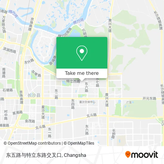 东五路与特立东路交叉口 map