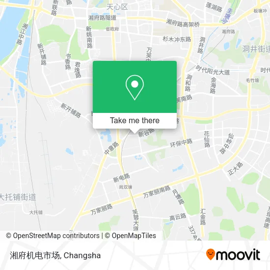 湘府机电市场 map
