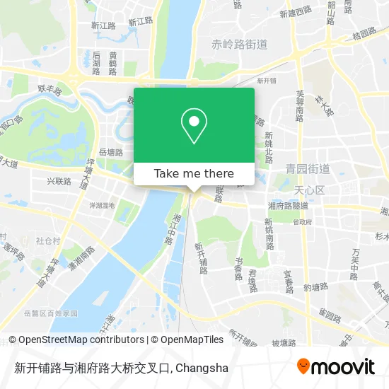 新开铺路与湘府路大桥交叉口 map