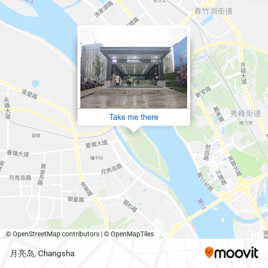 月亮岛 map