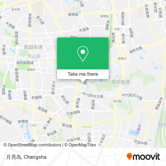 月亮岛 map