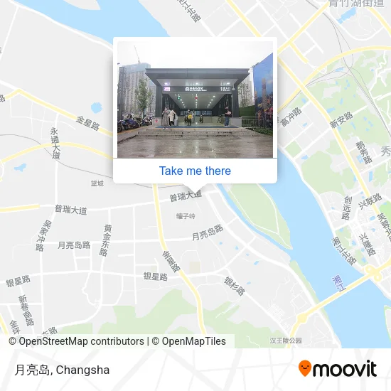 月亮岛 map