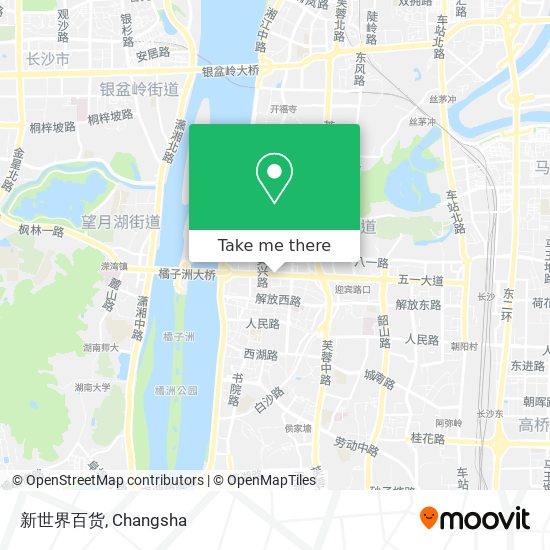 新世界百货 map