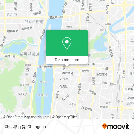 新世界百货 map