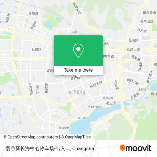 麓谷新长海中心停车场-出入口 map