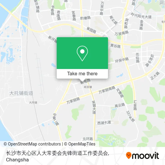 长沙市天心区人大常委会先锋街道工作委员会 map