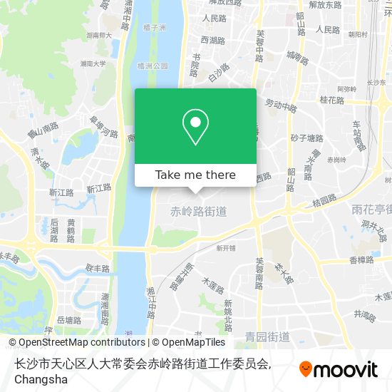 长沙市天心区人大常委会赤岭路街道工作委员会 map