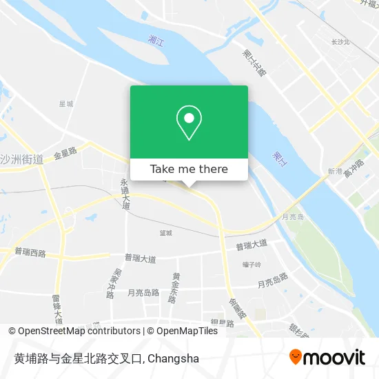 黄埔路与金星北路交叉口 map