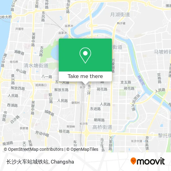 长沙火车站城铁站 map