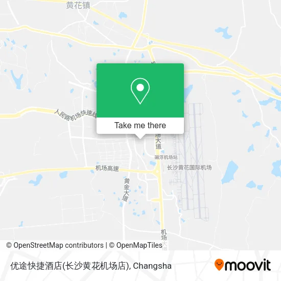优途快捷酒店(长沙黄花机场店) map