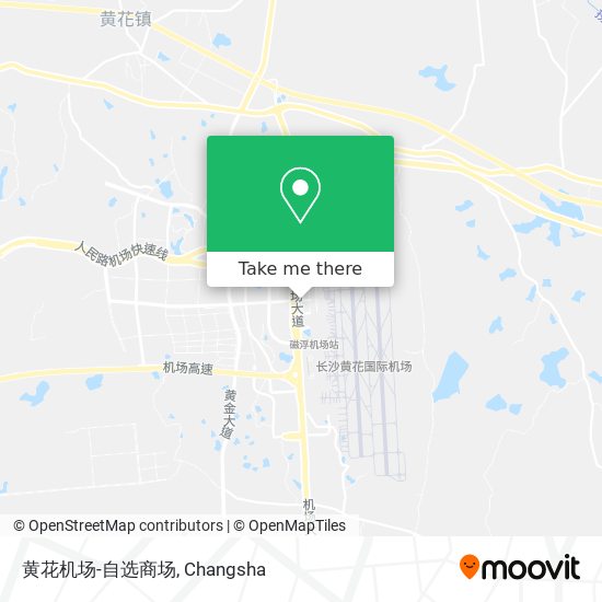 黄花机场-自选商场 map