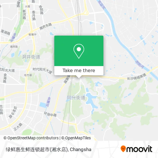 绿鲜惠生鲜连锁超市(湘水店) map