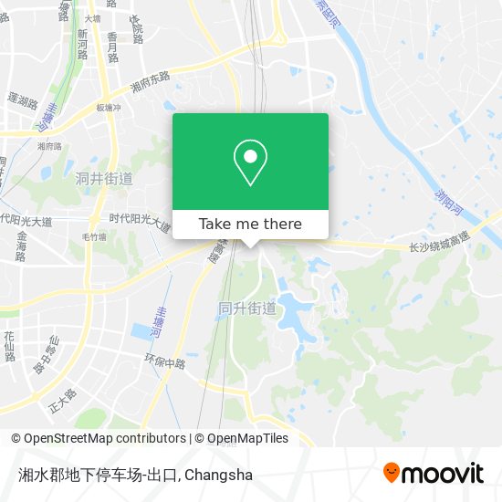 湘水郡地下停车场-出口 map
